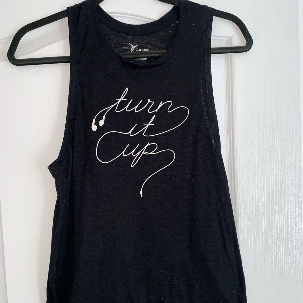 Old Navy black workout tank top